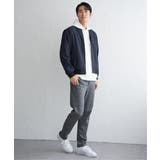 撥水メランジリブブルゾン | ikka | 詳細画像10