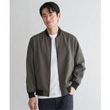 撥水メランジリブブルゾン | ikka | 詳細画像6