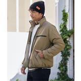 ベージュ | 【2WAY】リバーシブルナイロンフリースブルゾン | ikka 