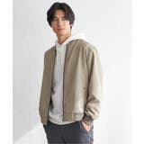 グレージュ | イージーケアリネンライクブルゾン【親子コーデ】 | ikka