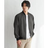 イージーケアリネンライクブルゾン【親子コーデ】 | ikka | 詳細画像1