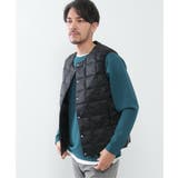 ブラック | TAION タイオン クルーネックダウンベスト | ikka