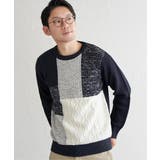 ブロックスメランジジャカードニット | ikka | 詳細画像7