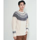 モール求心柄ニット | ikka  | 詳細画像7 