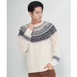 モール求心柄ニット | ikka  | 詳細画像8 