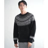 モール求心柄ニット | ikka  | 詳細画像14 