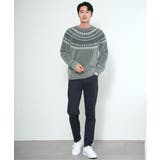 モール求心柄ニット | ikka  | 詳細画像18 