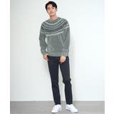 モール求心柄ニット | ikka  | 詳細画像19 