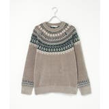 モール求心柄ニット | ikka  | 詳細画像34 