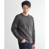 【洗濯機で洗える】ウォッシャブル畦クルーネックニット | ikka  | 詳細画像7 