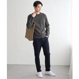 【洗濯機で洗える】ウォッシャブル畦クルーネックニット | ikka  | 詳細画像10 