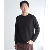 【洗濯機で洗える】ウォッシャブル畦クルーネックニット | ikka  | 詳細画像14 