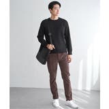 【洗濯機で洗える】ウォッシャブル畦クルーネックニット | ikka  | 詳細画像16 