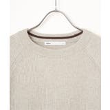 【洗濯機で洗える】ウォッシャブル畦クルーネックニット | ikka  | 詳細画像25 