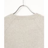 【洗濯機で洗える】ウォッシャブル畦クルーネックニット | ikka  | 詳細画像26 