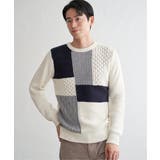 ブロックスクルーネックニット | ikka | 詳細画像7