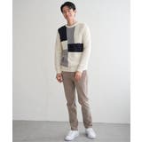 ブロックスクルーネックニット | ikka | 詳細画像9