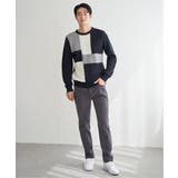 ブロックスクルーネックニット | ikka | 詳細画像11