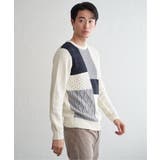 ブロックスクルーネックニット | ikka | 詳細画像13