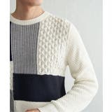 ブロックスクルーネックニット | ikka | 詳細画像16