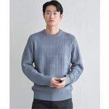 【洗濯機で洗える】ジャカードチェックニット | ikka | 詳細画像8