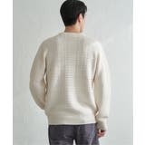 【洗濯機で洗える】ジャカードチェックニット | ikka | 詳細画像15