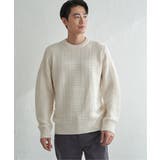 【洗濯機で洗える】ジャカードチェックニット | ikka | 詳細画像16