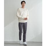 【洗濯機で洗える】ジャカードチェックニット | ikka | 詳細画像3