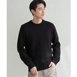 【洗濯機で洗える】ジャカードチェックニット | ikka | 詳細画像5