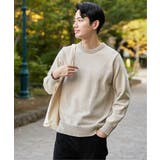 ベージュ | Wフェイスモールクルーニット | ikka 