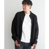 ブラック | ジャカードドライバーズニット | ikka