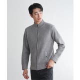 グレー | スタンドジップニットブルゾン | ikka 