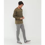 ＷジャガードボーダーロンＴ | ikka  | 詳細画像12 