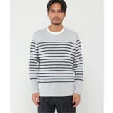 ＷジャガードボーダーロンＴ | ikka  | 詳細画像4 