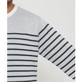 ＷジャガードボーダーロンＴ | ikka  | 詳細画像5 