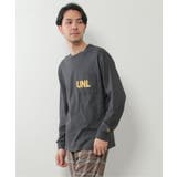 ブラック | URBAN NATURE LIFE ロゴプリントポケロンT | ikka 