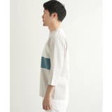 【接触冷感/抗菌防臭】7分袖セイケツカイテキ切り替えTシャツ | ikka | 詳細画像2