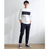 【接触冷感／抗菌防臭】GOKU楽セイケツ7分切り替えT | ikka  | 詳細画像8 