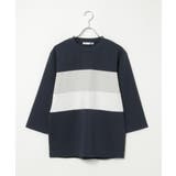 【接触冷感／抗菌防臭】GOKU楽セイケツ7分切り替えT | ikka  | 詳細画像21 