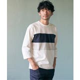 【接触冷感／抗菌防臭】GOKU楽セイケツ7分切り替えT | ikka  | 詳細画像2 