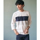 【接触冷感／抗菌防臭】GOKU楽セイケツ7分切り替えT | ikka  | 詳細画像3 