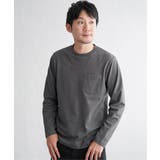 チャコール | ライトダンボールWフェイスロンT | ikka