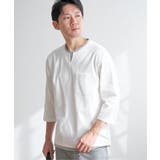 【接触冷感/抗菌防臭】GOKU楽セイケツ7分袖キーネックTシャツ | ikka | 詳細画像7