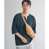 【親子コーデ】キーネックレイヤード7分袖Tシャツ | ikka  | 詳細画像12 