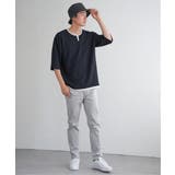 【親子コーデ】キーネックレイヤード7分袖Tシャツ | ikka  | 詳細画像16 