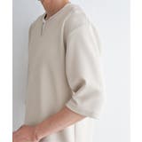 【親子コーデ】キーネックレイヤード7分袖Tシャツ | ikka  | 詳細画像24 