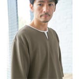 【親子コーデ】キーネックレイヤード7分袖Tシャツ | ikka  | 詳細画像4 