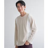 ベージュ | フクレジャカード切り替えロンT | ikka 