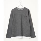 メランジワッフルポケフェイクロンＴ | ikka  | 詳細画像24 