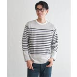 ジャカード３カラーボーダーロンＴ | ikka  | 詳細画像7 